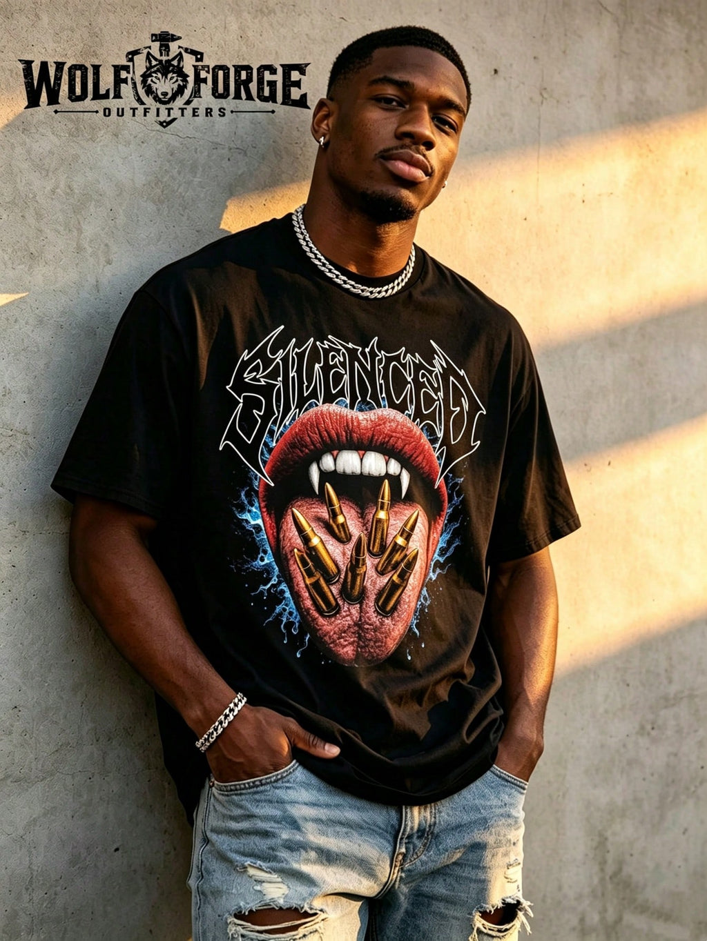 Wolfforge Outfitters | Streetwear Cotton |  Tee Casual Wardrobe Essential